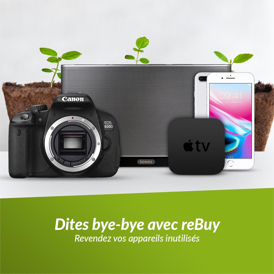 Dites bye-bye avec rebuy Revendez vos appareils inutilisés